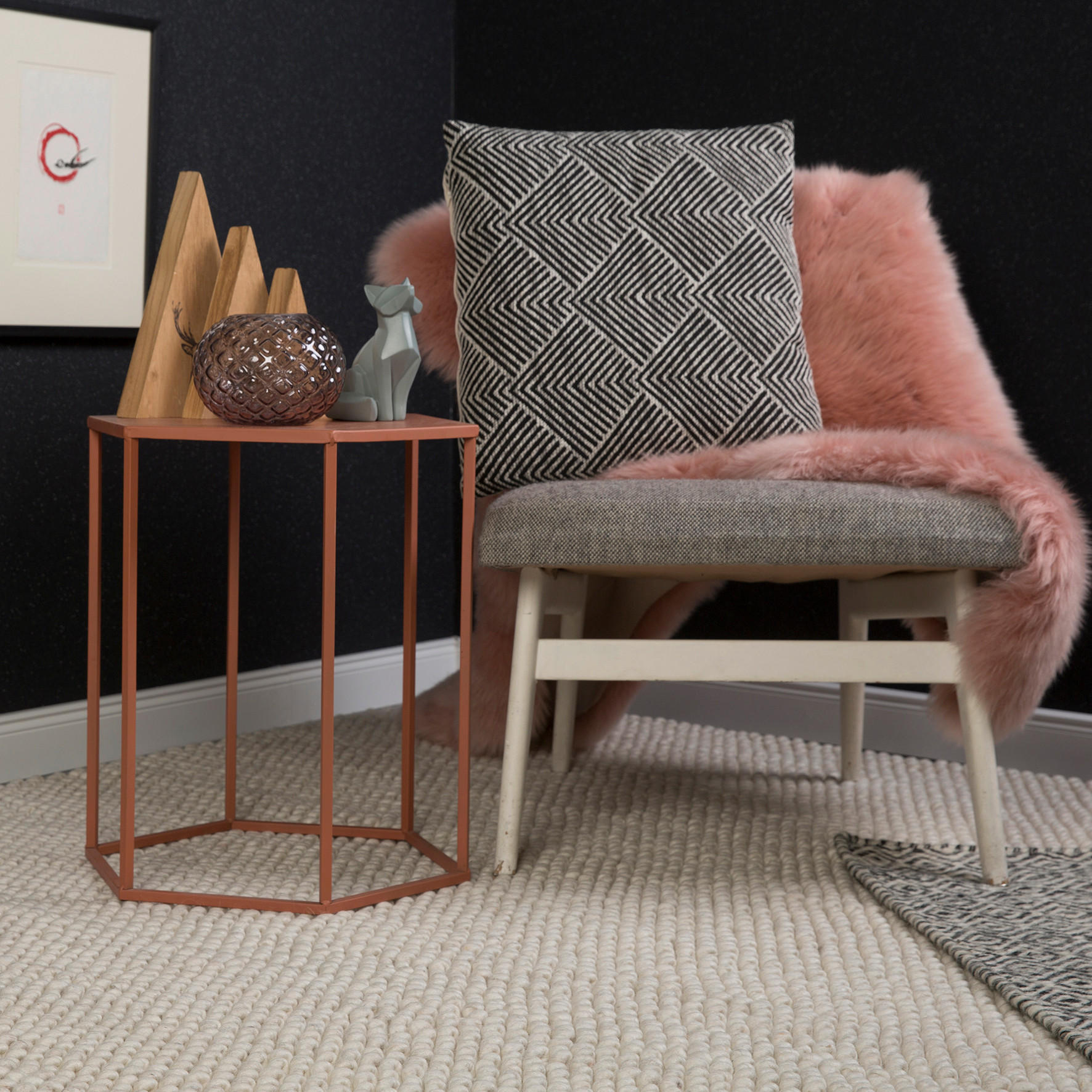 HANDWEBTEPPICH 160/230 cm My Loft Creme  - Creme, KONVENTIONELL, Textil (160/230cm) - Obsession