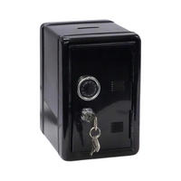 SPARDOSE  - Silberfarben/Schwarz, Trend, Metall (12/18/10,5cm) - Ambia Home