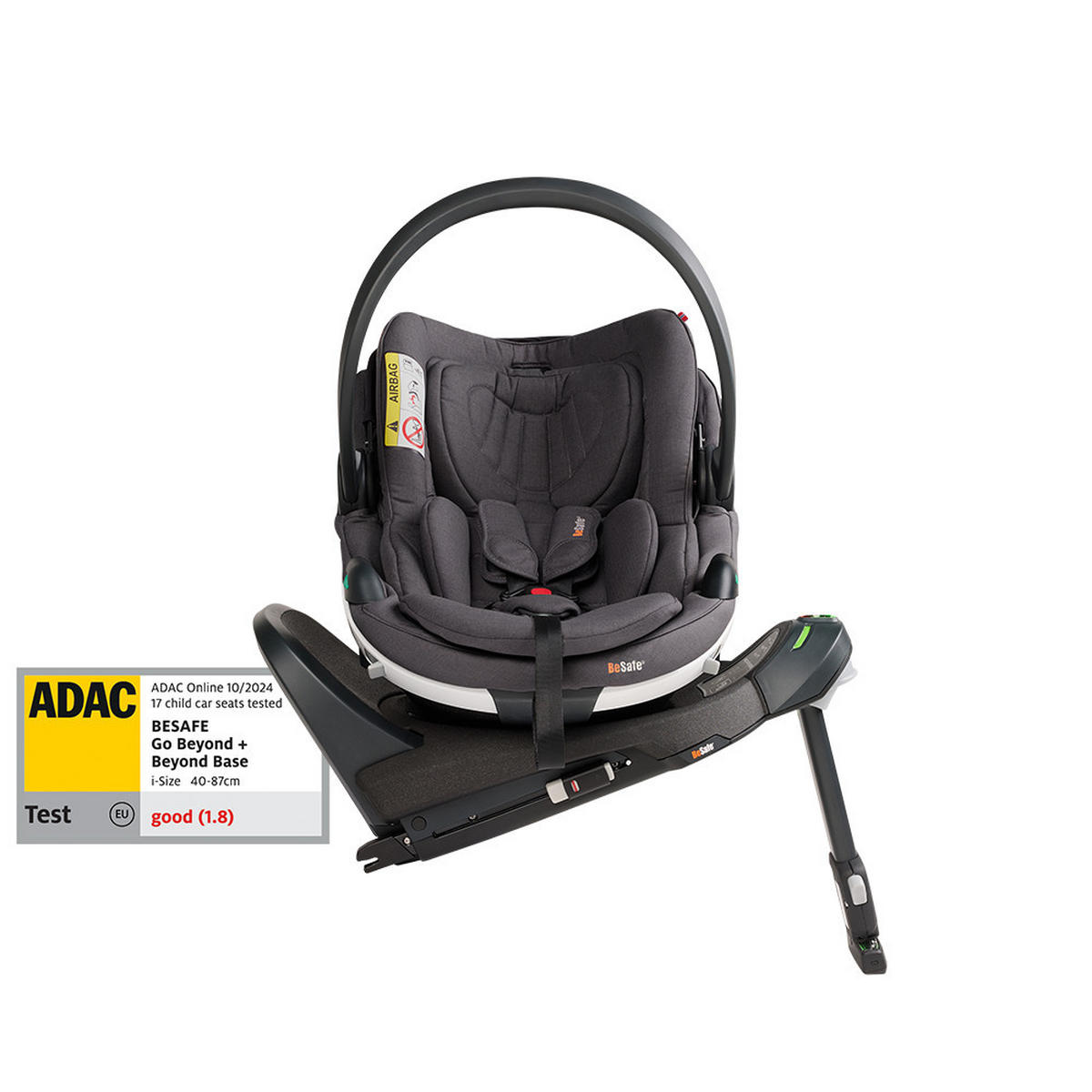 DJEČJA AUTOSJEDALICA  Go Beyond  - tamno siva/crna, Basics, tekstil/plastika (64/44/59cm) - Besafe