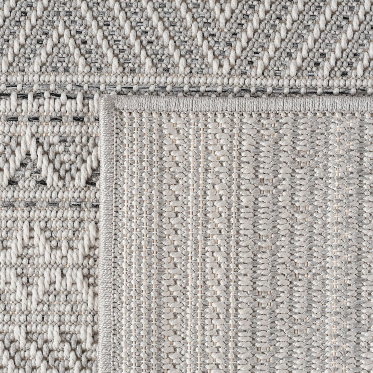 OUTDOORTEPPICH für Terrasse und Balkon 140/200 cm Desert Grau  - Grau, Design, Textil (140/200cm) - Ayyildiz 