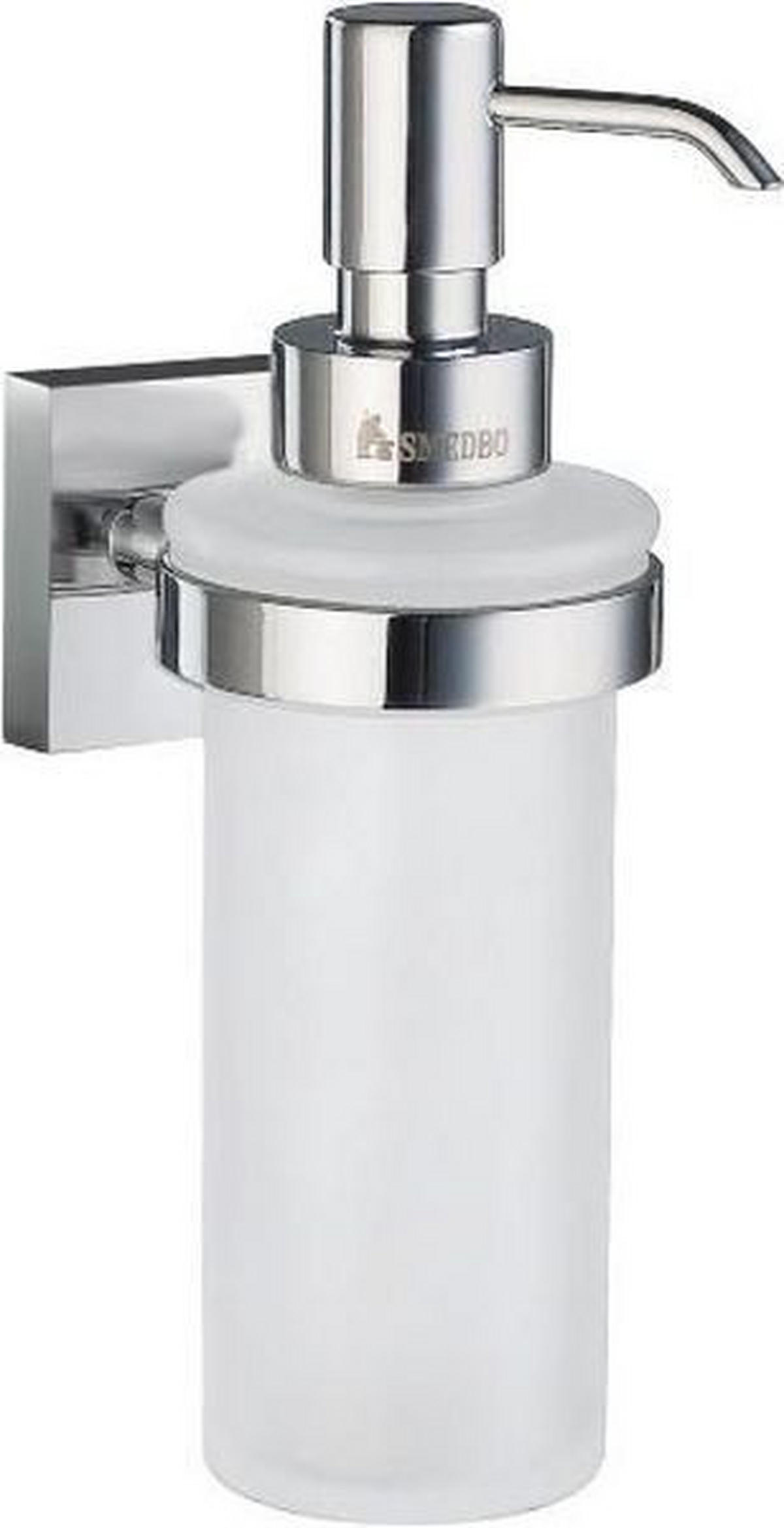 DOZATOR ZA TEČNI SAPUN  boja hroma  metal, staklo  - boja hroma, Dizajnerski, staklo/metal (6/18/8,4cm)