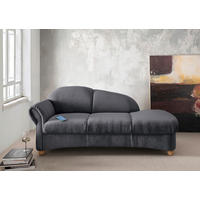 OTTOMANE Torello Mikrofaser Anthrazit  - Wildeiche/Anthrazit, KONVENTIONELL, Holz/Textil (86/84/190cm) - Livetastic