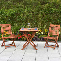 SET ZA BALKON  les     naravne barve    - naravne barve, Moderno, les - Gardenson