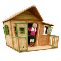 SPIELHAUS 220/174/193 cm SPIELHAUS LISA  - Braun/Weiß, Basics, Holz (220/174/193cm) - Ambia Garden