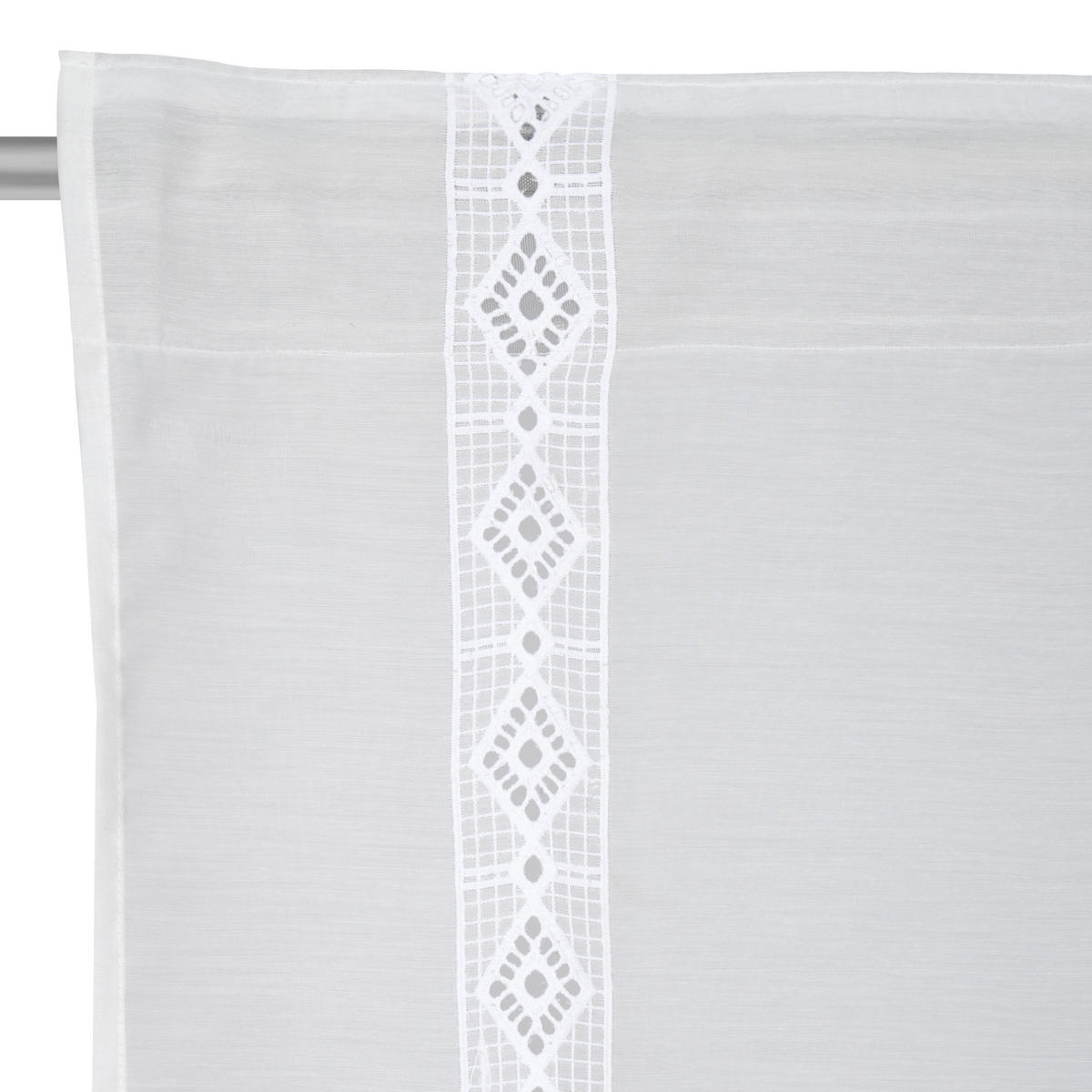 FERTIGVORHANG transparent  - Weiß, KONVENTIONELL, Textil (135/245cm) - Esposa