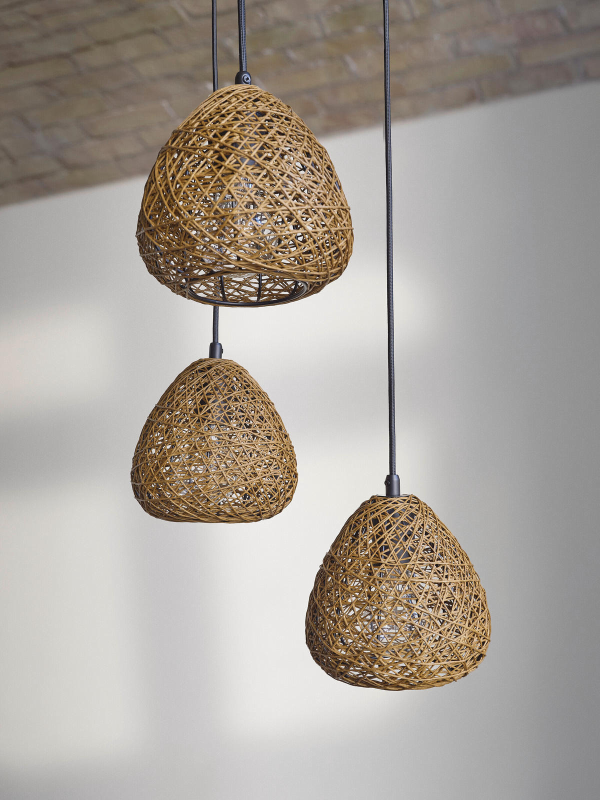 HÄNGELEUCHTE 36.7/150 cm  - Beige, Basics, Papier/Metall (36.7/150cm) - Osram