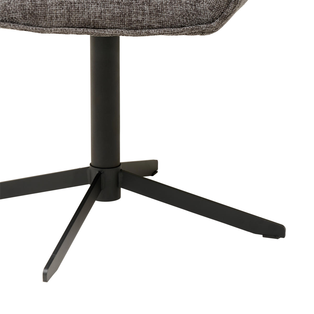 ARMLEHNSTUHL  , gepolsterte Armlehnen  , Webstoff  ,  - Dunkelgrau/Schwarz, MODERN, Holz/Textil (62/86/56cm) - MID.YOU