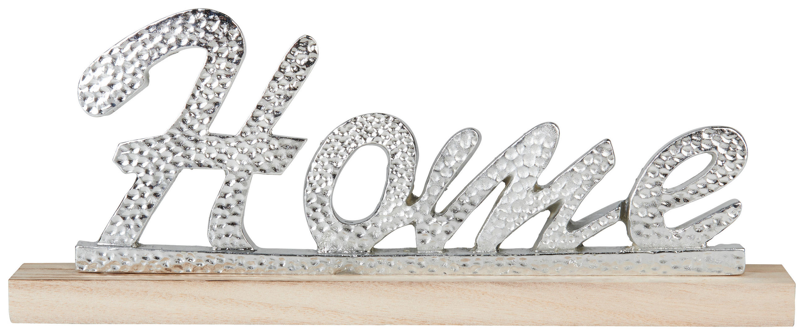 DEKORAČNÍ NÁPIS - barvy stříbra/přírodní barvy, Lifestyle, dřevo/plast (35,2cm) - Ambia Home