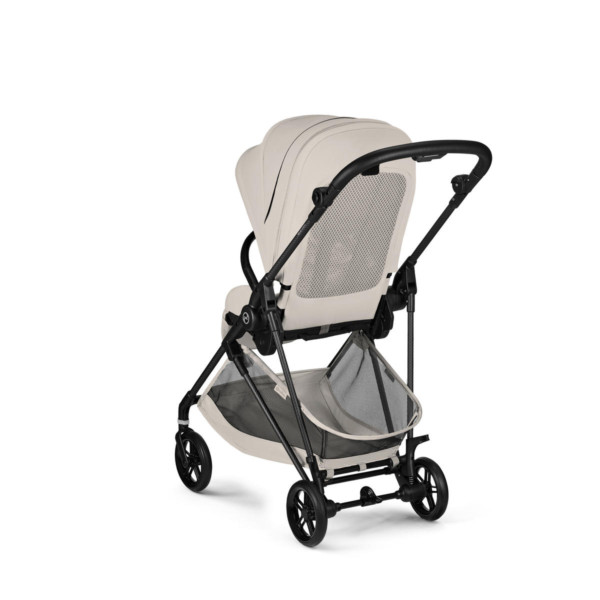 KINDERWAGEN Melio Carbon  - Hellgrau/Schwarz, Basics, Textil/Metall (82-91/49/96,5 - 107cm) - cybex GOLD