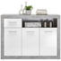 KOMMODE 117/88/37 cm - Silberfarben/Alufarben, Design, Holzwerkstoff/Kunststoff (117/88/37cm) - Carryhome KOMMODE 117/88/37 cm - Silberfarben/Alufarben, Design, Holzwerkstoff/Kunststoff (117/88/37cm) - Carryhome
