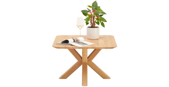 COUCHTISCH in Holz 70/70/45 cm  - Eichefarben, Natur, Holz (70/70/45cm) - Linea Natura