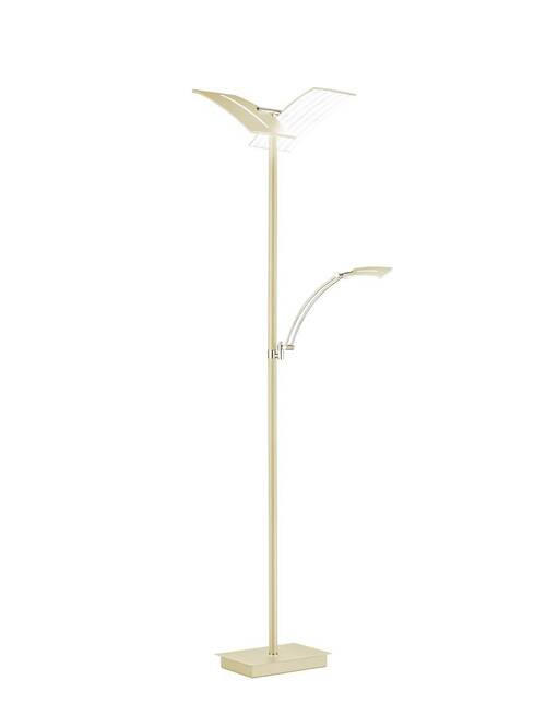 LED-STEHLEUCHTE 31/21/182 cm    - Champagner, Basics, Metall (31/21/182cm) - Hell