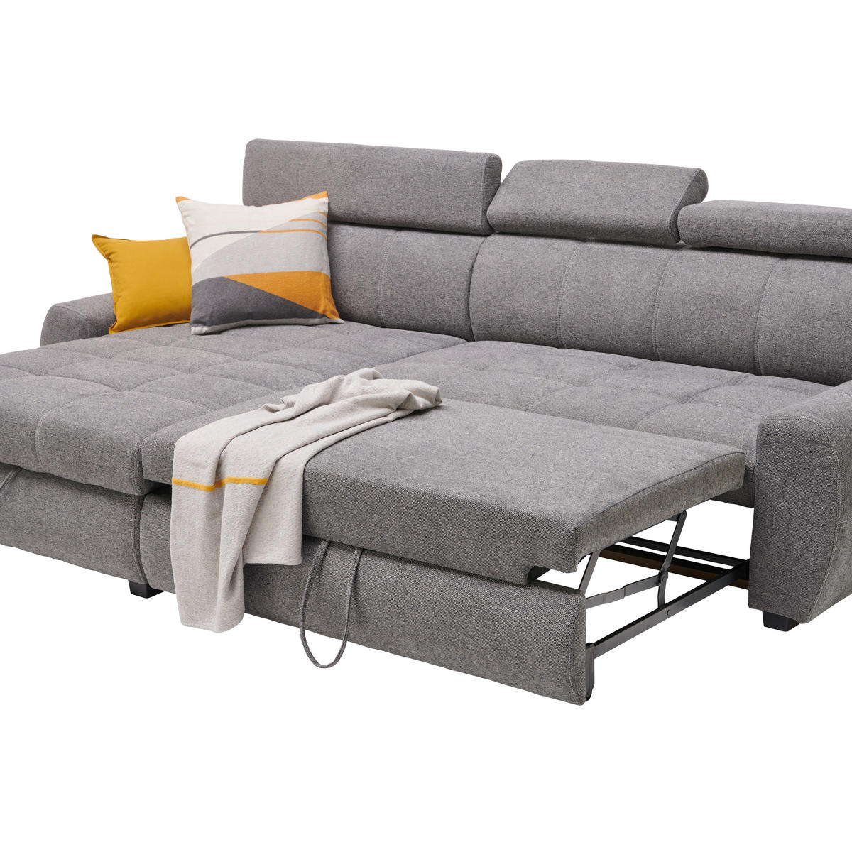 COLTAR EXTENSIBIL textil gri  - alb/negru, Design, plastic/textil (173/276cm) - Stylife