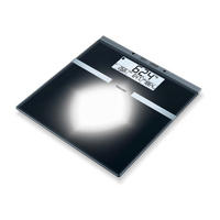 KÖRPERANALYSEWAAGE - Schwarz, Basics, Glas (4.5/36/34.5cm) - Beurer