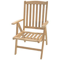 GARTENSTUHL Teakholz Braun  - Braun, MODERN, Holz (62/108/79cm) - Gardenson