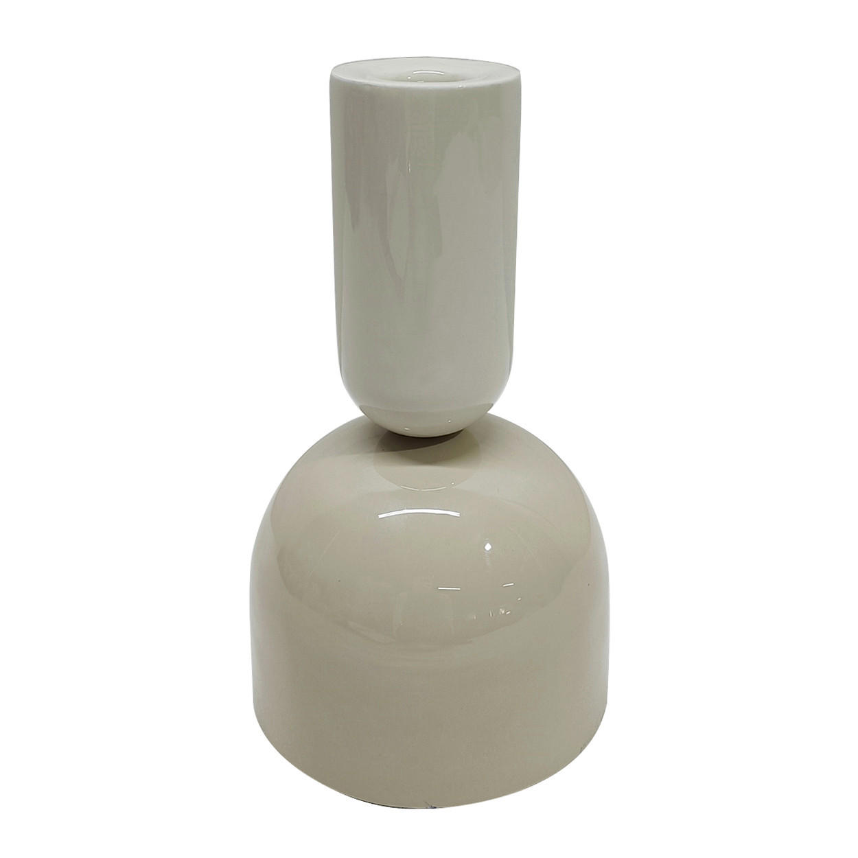 LJUSSTAKE  - mörkgrå/ljusgrå, Trend, metall (11,5/20cm) - Ambia Home