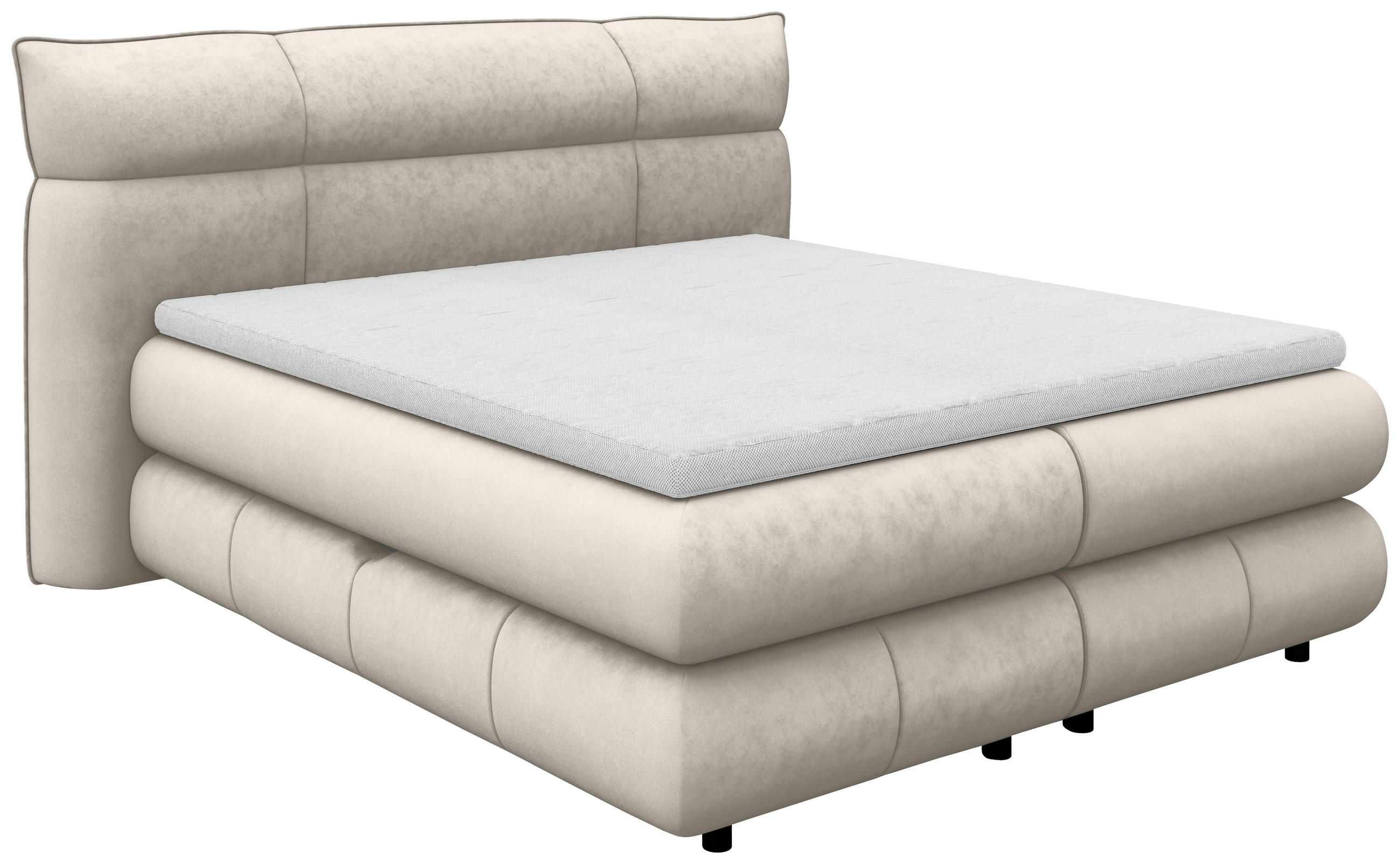 Boxspringbett Carmelo Beige 160x200 Cm H5
