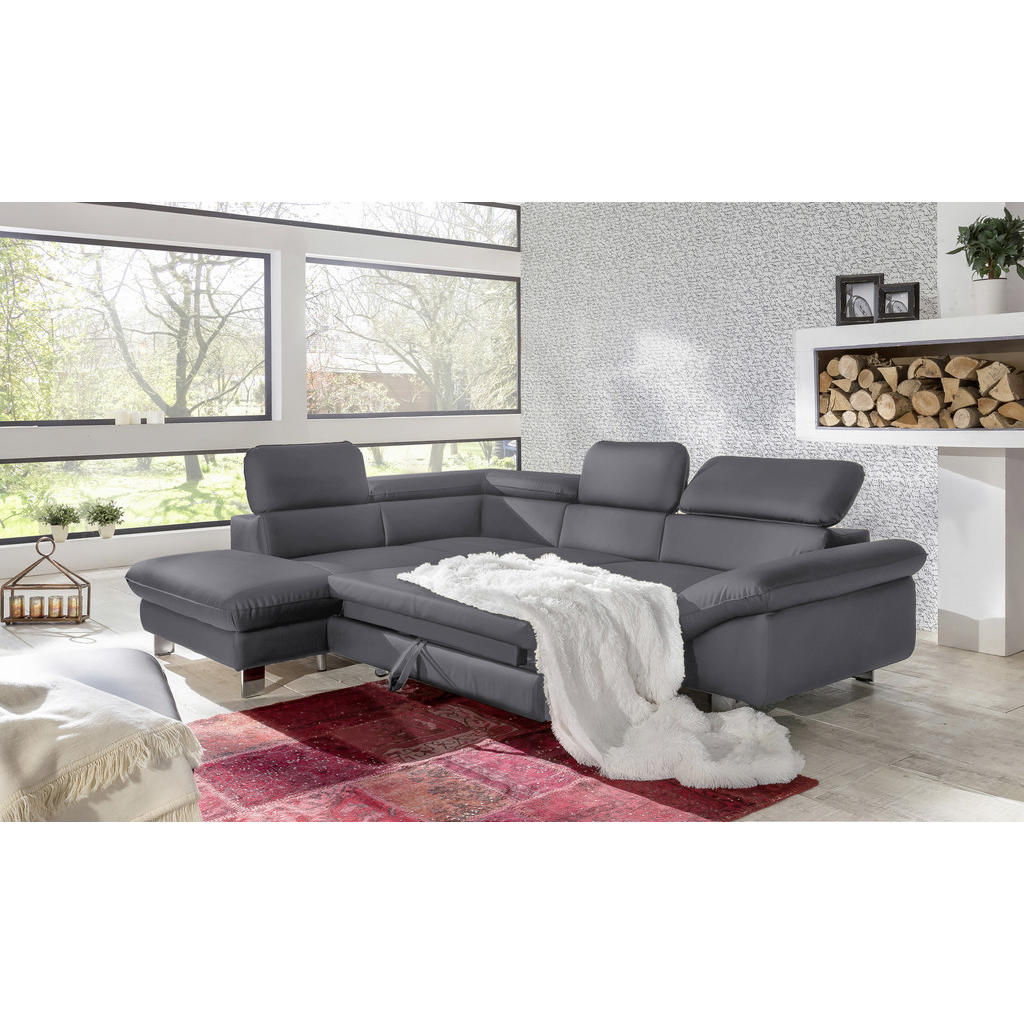 Thumbnail - Mid.you Wohnlandschaft, Fango, Textil, Ottomane links, L-Form, 266x214 cm, Made in EU, Wohnzimmer, Sofas & Couches, Wohn...