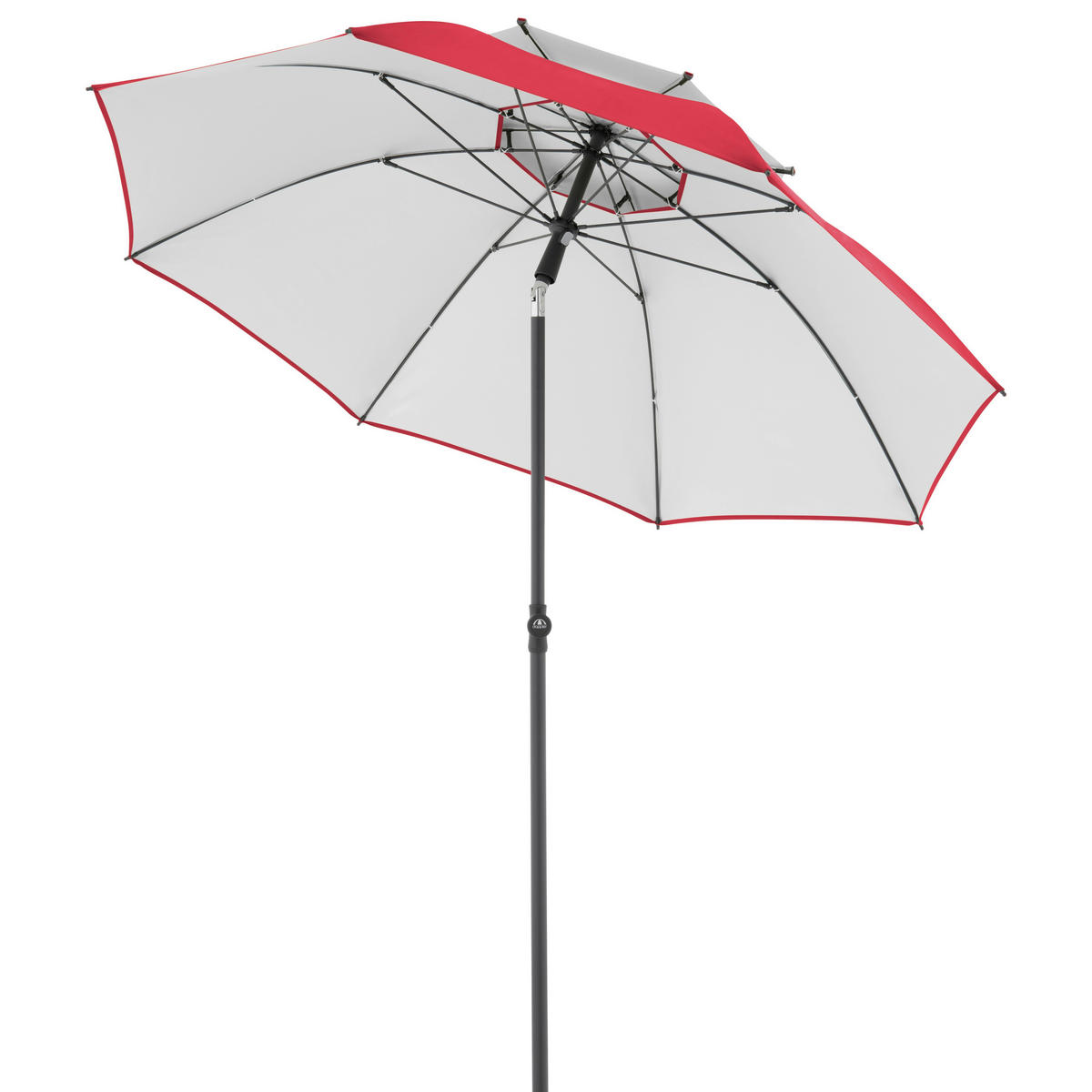SONNENSCHIRM 200 cm  - Anthrazit/Rot, KONVENTIONELL, Textil/Metall (200cm) - Doppler