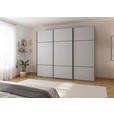 SCHWEBETÜRENSCHRANK 242/223/68 cm 3-türig Grau  - Schwarz/Grau, KONVENTIONELL, Holzwerkstoff/Metall (242/223/68cm) - Novel