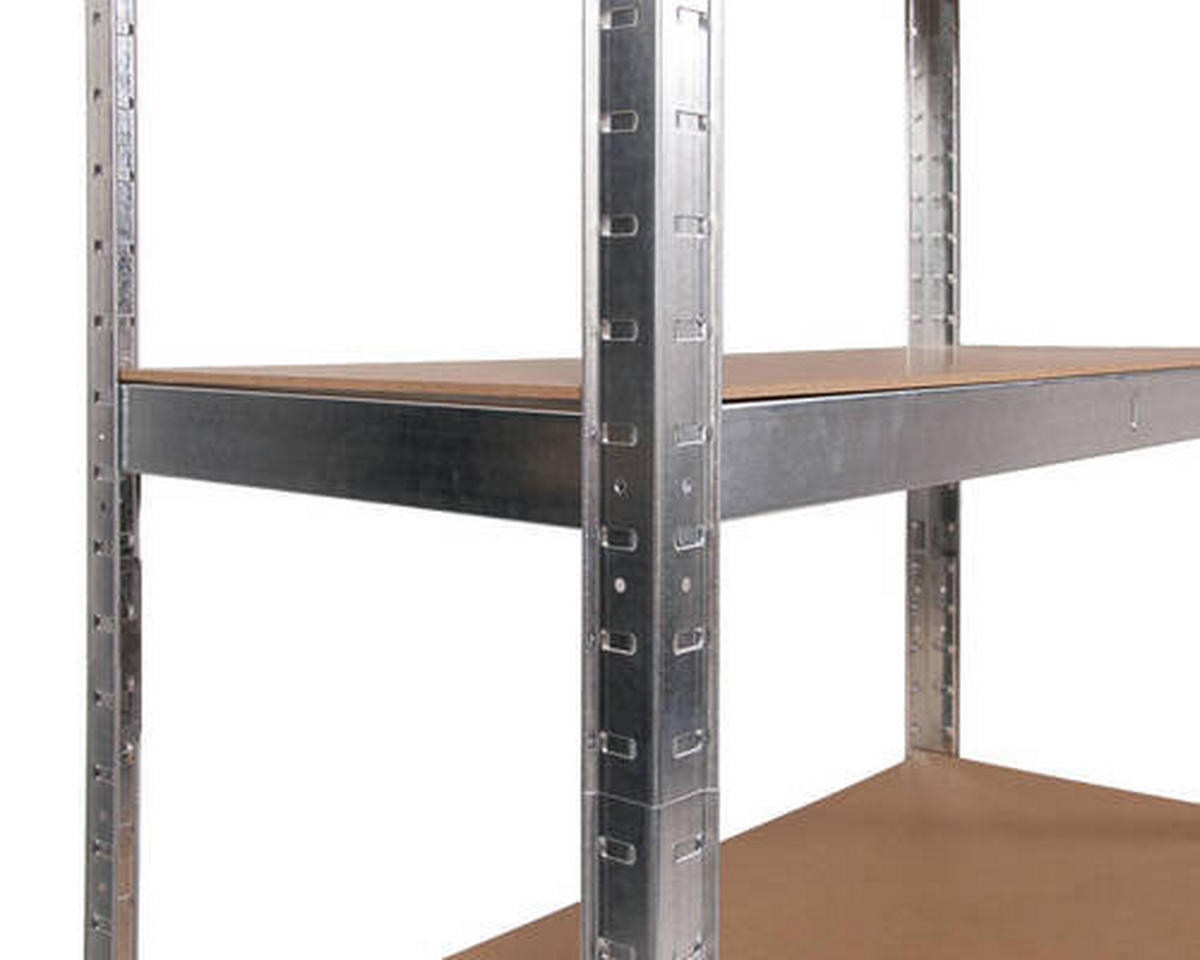SCHWERLASTREGAL 90/180/40 cm  - Silberfarben, Basics, Metall (90/180/40cm)