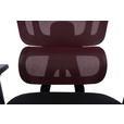 CHEFSESSEL Netzbespannung Rot, Schwarz  - Rot/Schwarz, Design, Kunststoff/Textil (67,5/126/134/65cm) - Novel