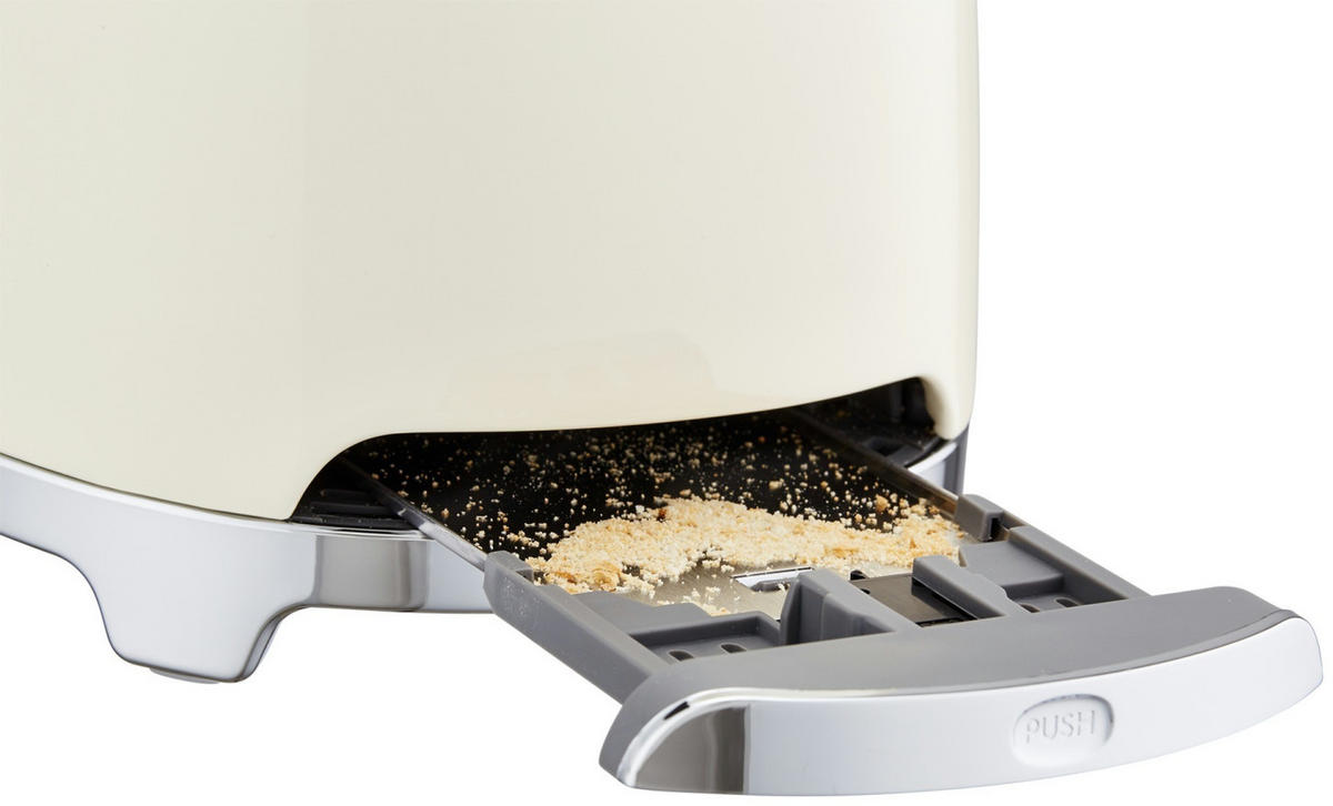 TOSTER  - krem, Basics, metal (31/19,8/19,5cm) - SMEG