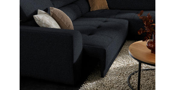ECKSOFA in Chenille Anthrazit 284/205 cm - Anthrazit/Schwarz, Design, Kunststoff/Textil (284/205cm) - Xora