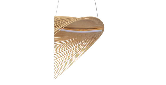 LED-HÄNGELEUCHTE 60/38/163,5 cm - Eichefarben/Naturfarben, Trend, Holzwerkstoff/Metall (60/38/163,5cm) - Novel