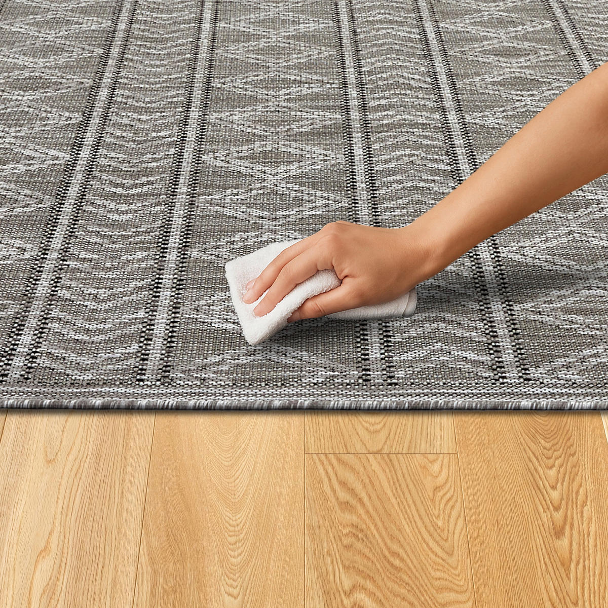 WEBTEPPICH 120/170 cm Sydney Grau rechteckig  - Grau, Basics, Kunststoff (120/170cm) - Novel