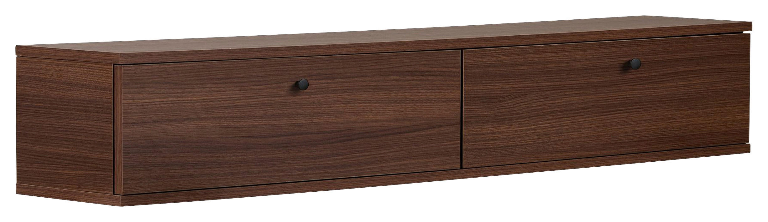 TV-ELEMENT Holzwerkstoff Walnussfarben  - Walnussfarben, MODERN, Holzwerkstoff (160/25/25cm) - MID.YOU