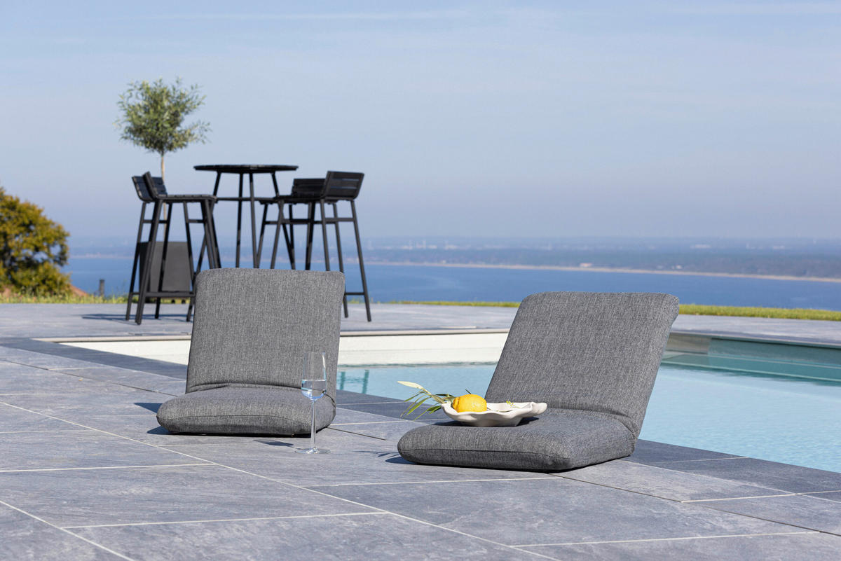 LOUNGEFÅTÖLJ  - svart, Modern, metall/textil (40/5/80cm) - Gardenson