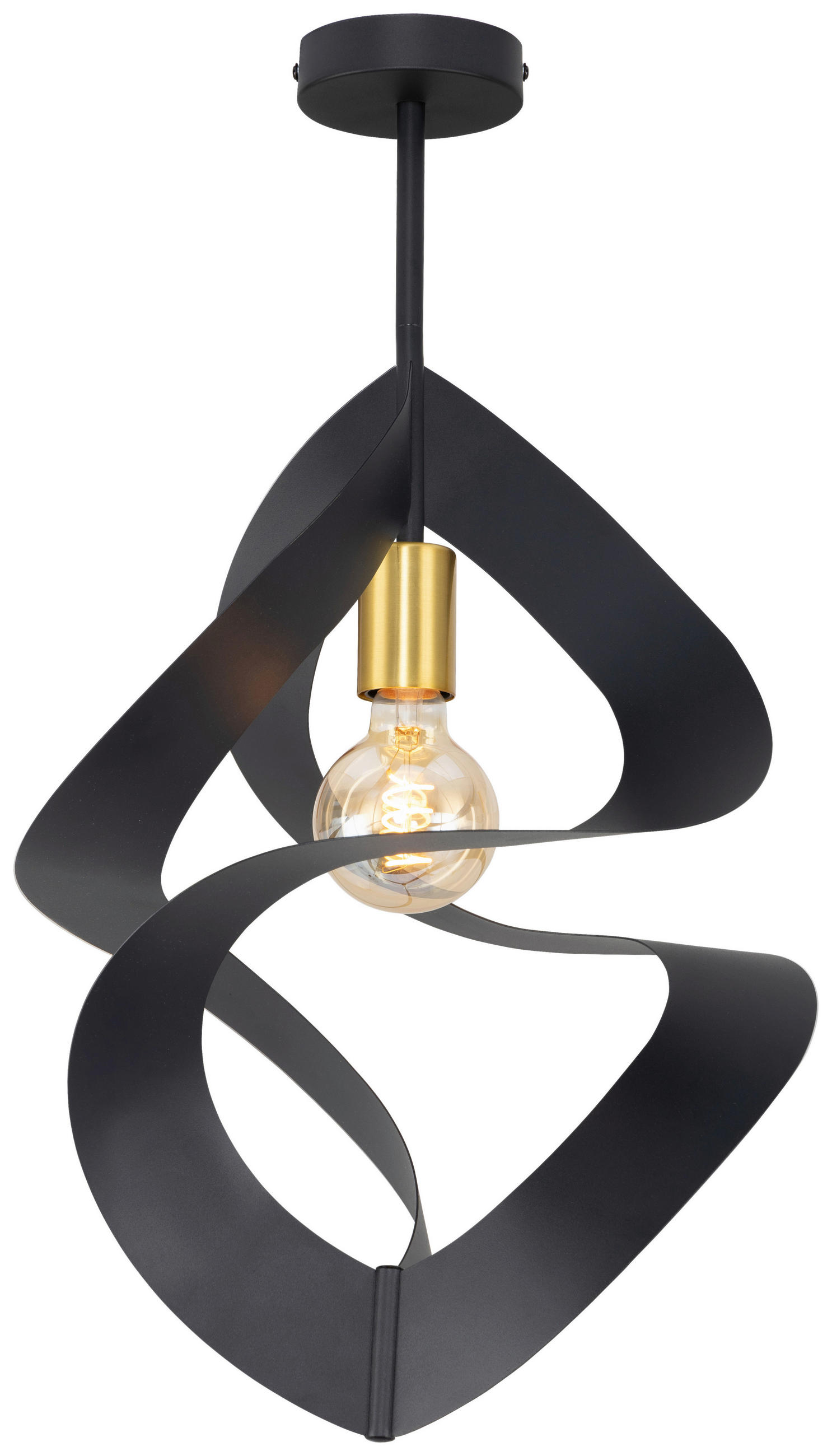 DECKENLEUCHTE 35/60 cm   - Goldfarben/Schwarz, Design, Metall (35/60cm) - Collet's Monde