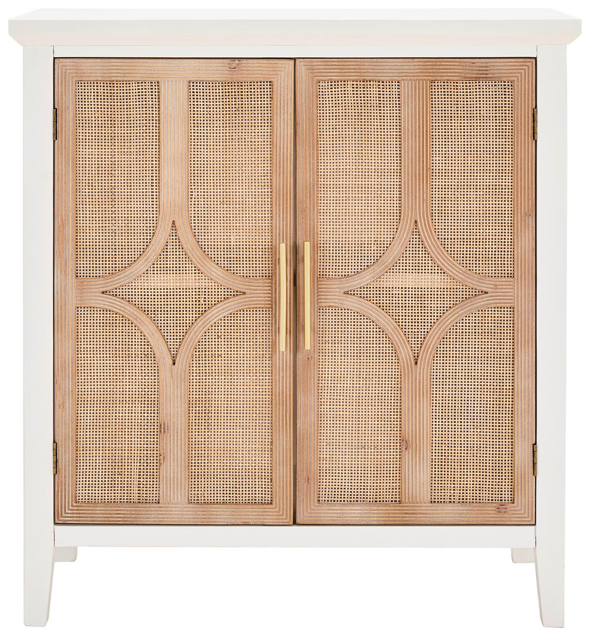 KOMMODE  in 80/85/35 cm  - Goldfarben/Weiß, KONVENTIONELL, Holz/Holzwerkstoff (80/85/35cm) - Livetastic