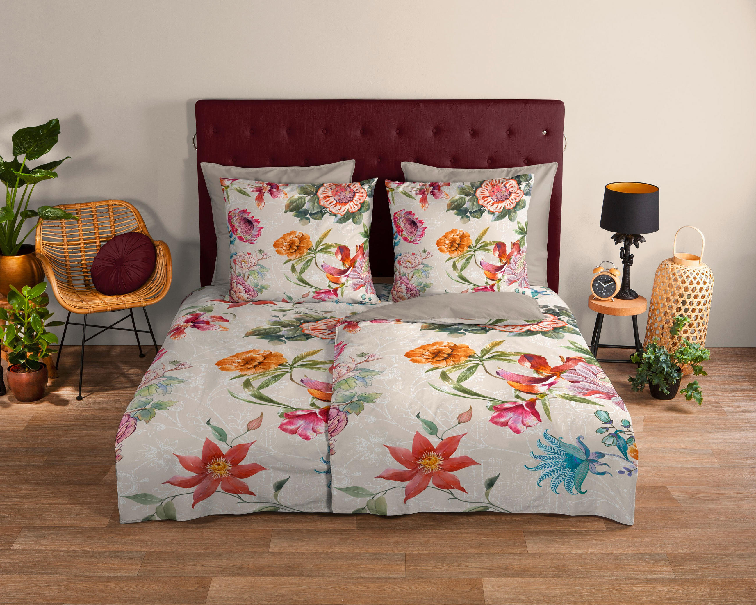 WENDEBETTWÄSCHE Jaimy Renforcé 135/200 cm  - Multicolor, Design, Textil (135/200cm)