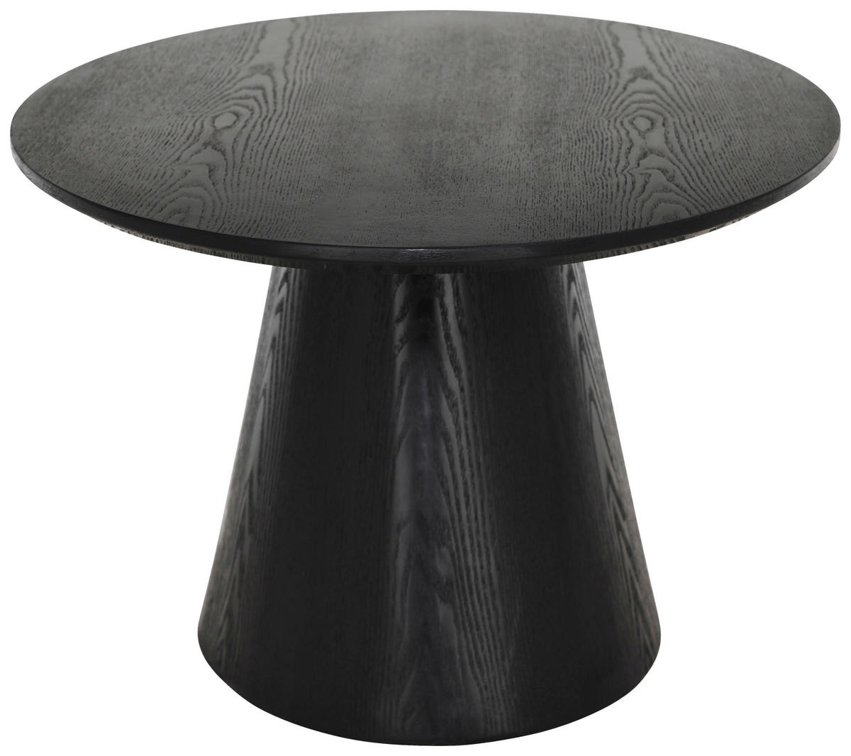 COUCHTISCH Pappel furniert 110/60/40 cm oval Schwarz  - Schwarz, Basics, Holz/Holzwerkstoff (110/60/40cm) - MID.YOU