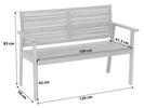 GARTENBANK Akazie   - Grau, Basics, Holz (120/83/58cm)