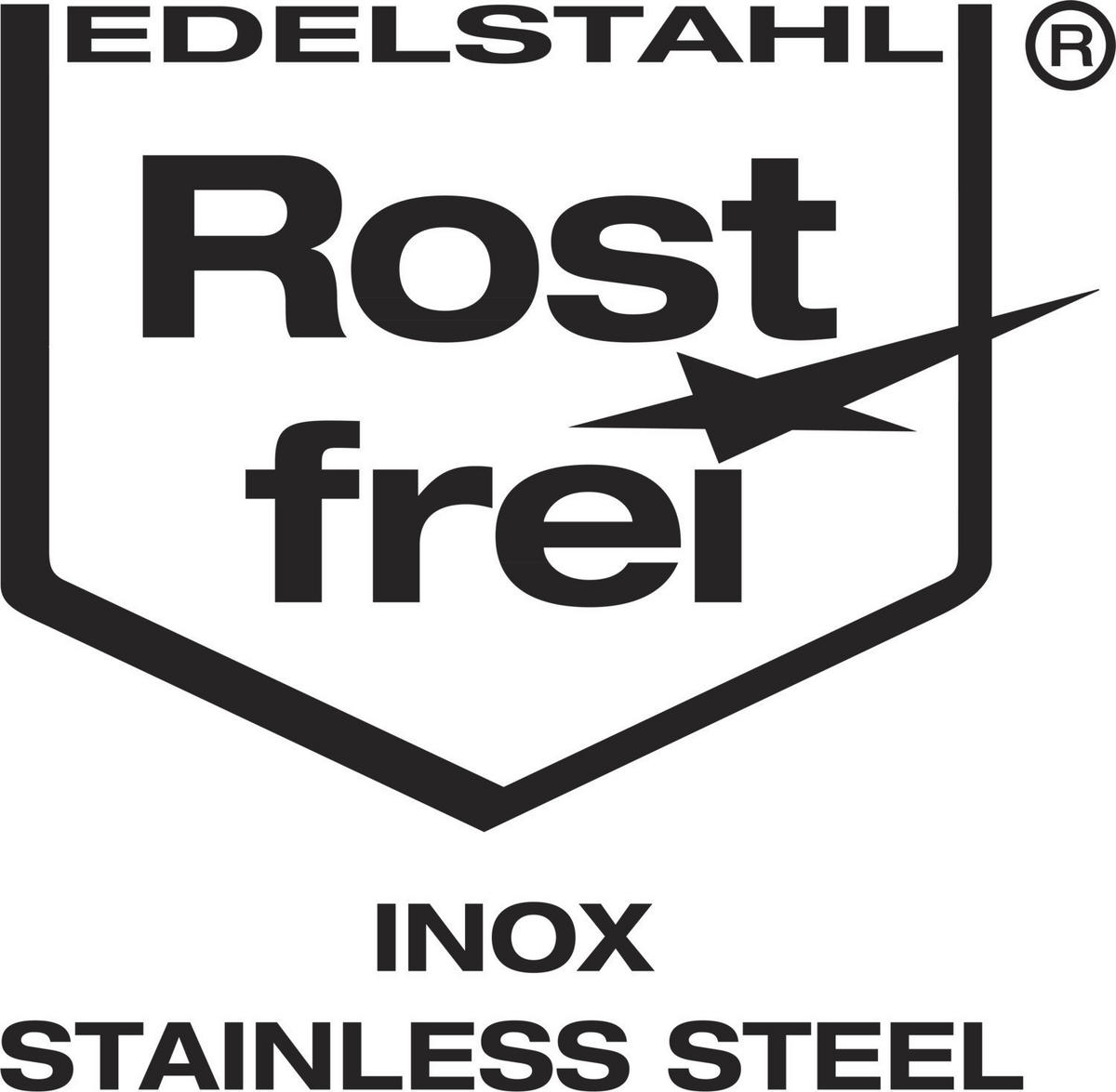 TRETEIMER 20 L  - Edelstahlfarben/Schwarz, Basics, Kunststoff/Metall (23,5/55/41cm) - Wenko