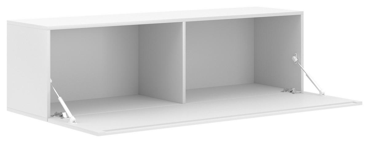 LOWBOARD  in 140/40/38 cm  - Weiß Hochglanz/Weiß, Design, Holzwerkstoff (140/40/38cm) - Livetastic