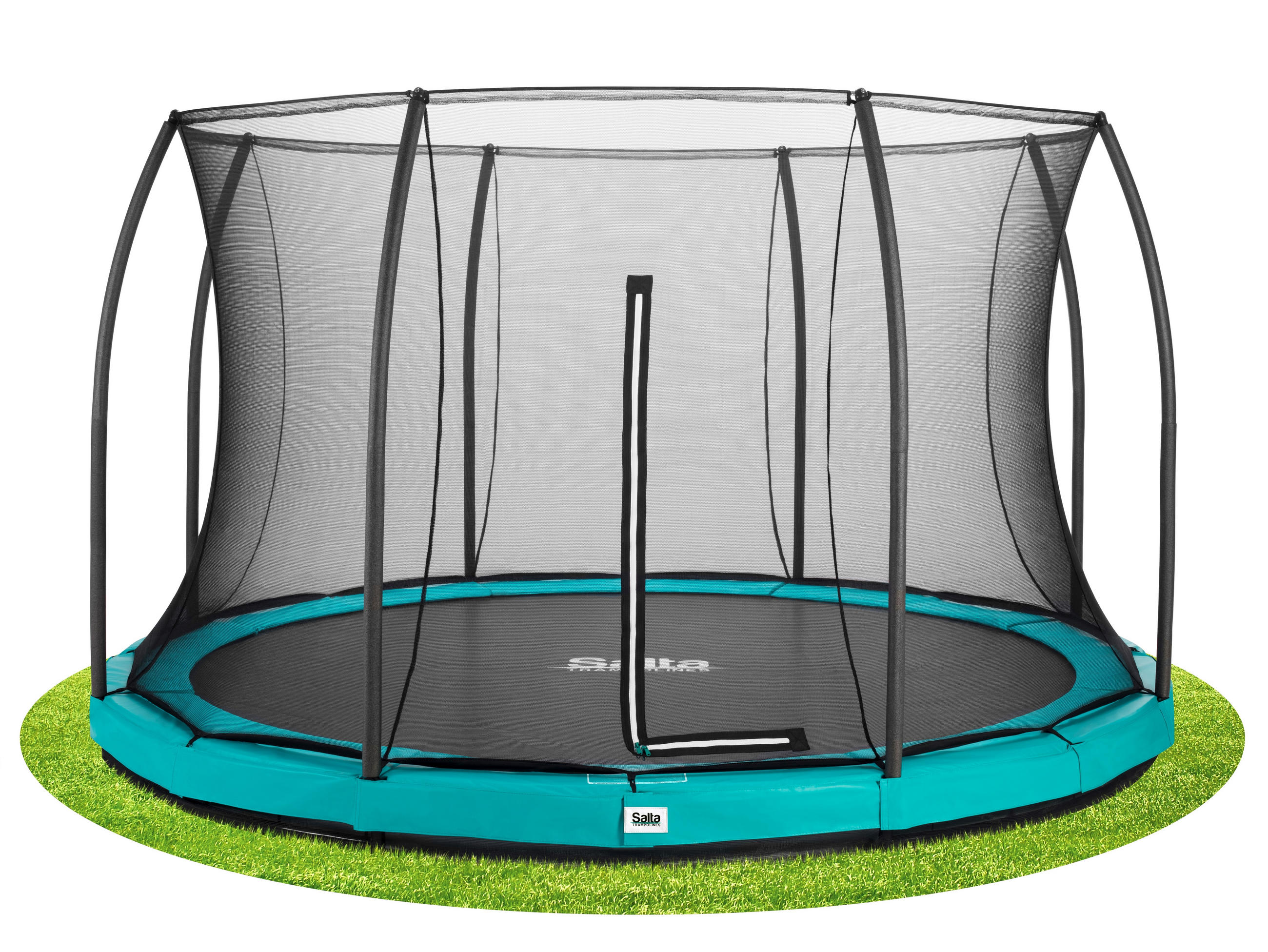 Trampolin Salta Comfort Ground Salta Comfort Edition Ground  - Grün, Basics, Metall (396/200cm) - Salta