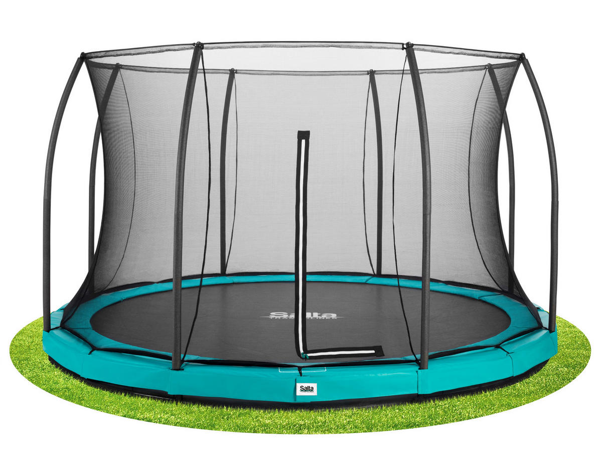 Trampolin Salta Comfort Ground Salta Comfort Edition Ground  - Grün, Basics, Metall (396/200cm) - Salta
