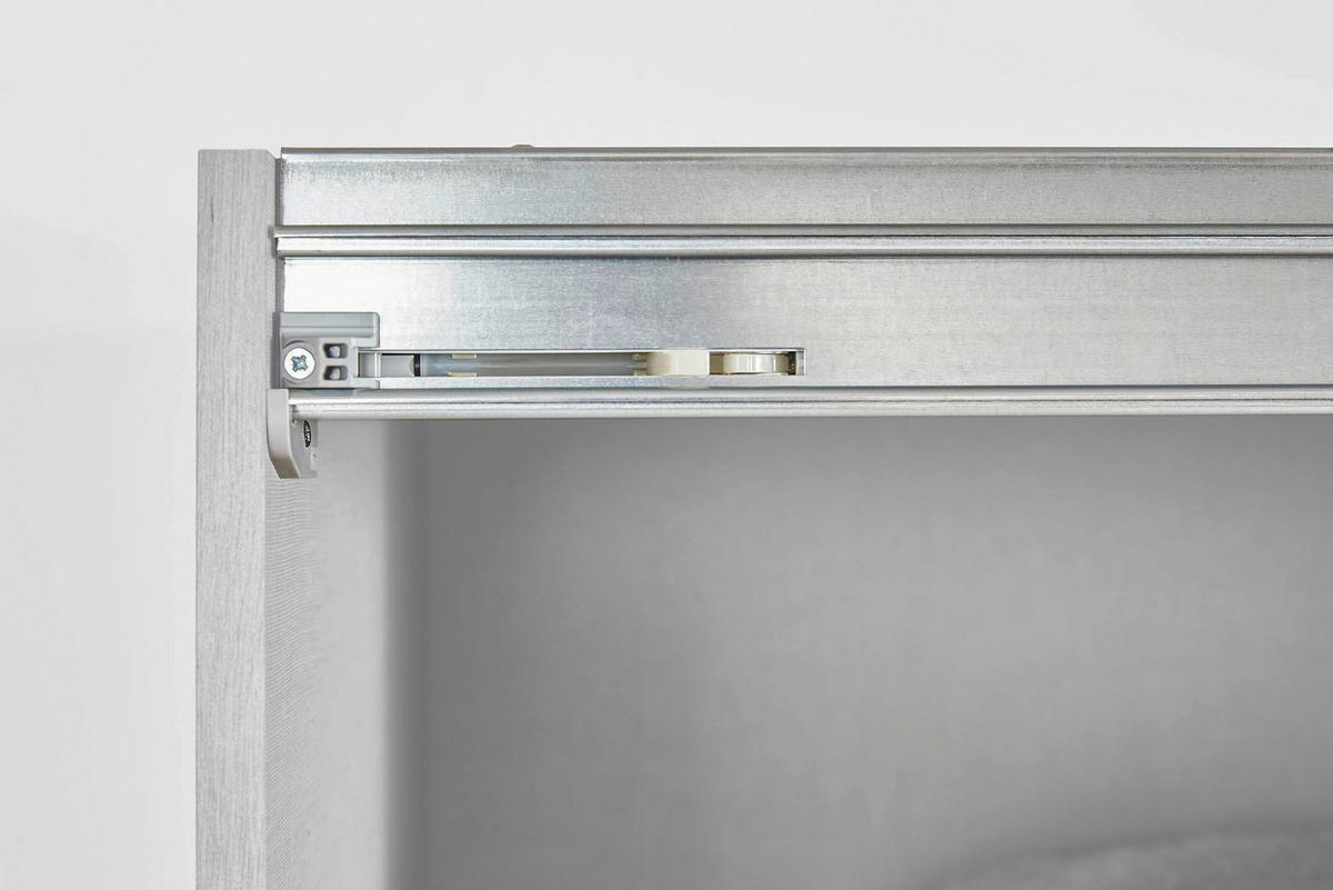 TÜRDÄMPFER 3-teilig Silberfarben  - Silberfarben, Kunststoff/Metall - Carryhome