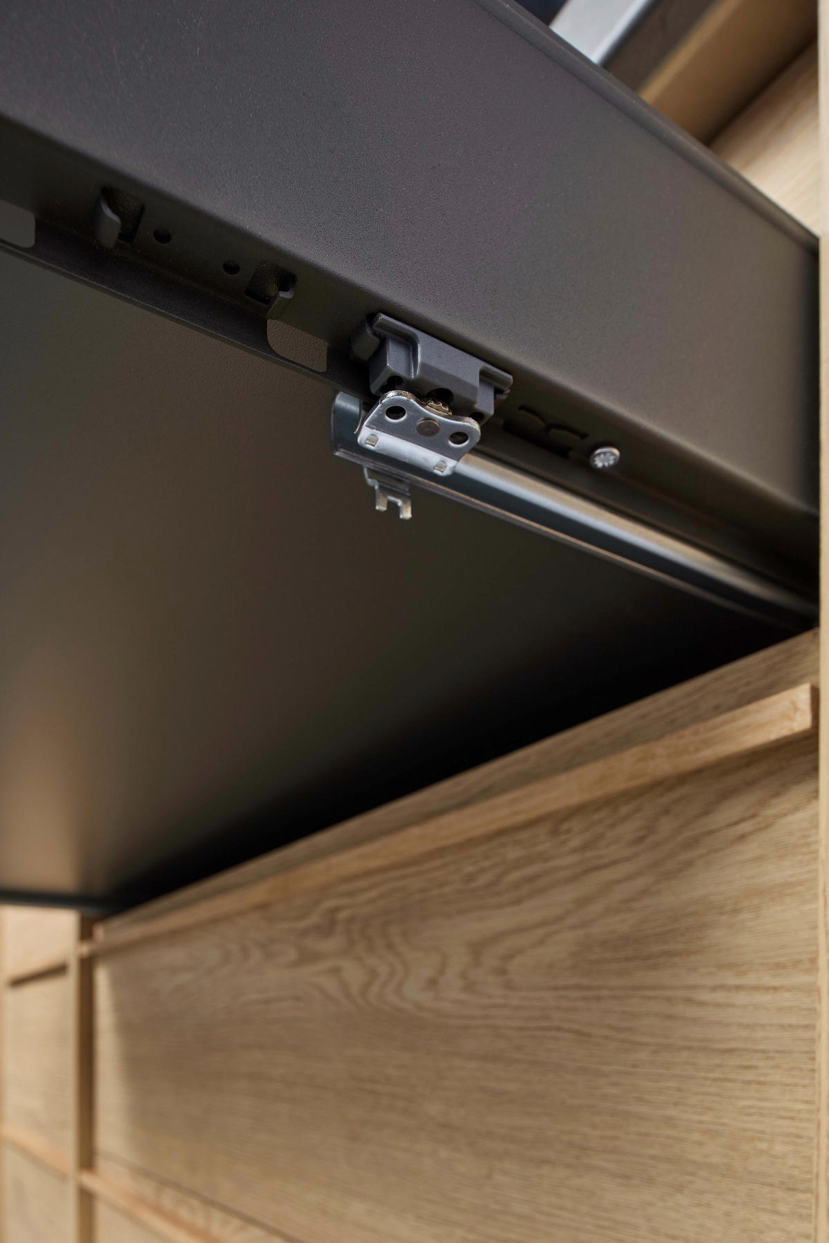 KÜCHENLEERBLOCK 264 cm   in Eichefarben  - Eichefarben/Anthrazit, Trend, Holzwerkstoff/Kunststoff (264cm) - P & B