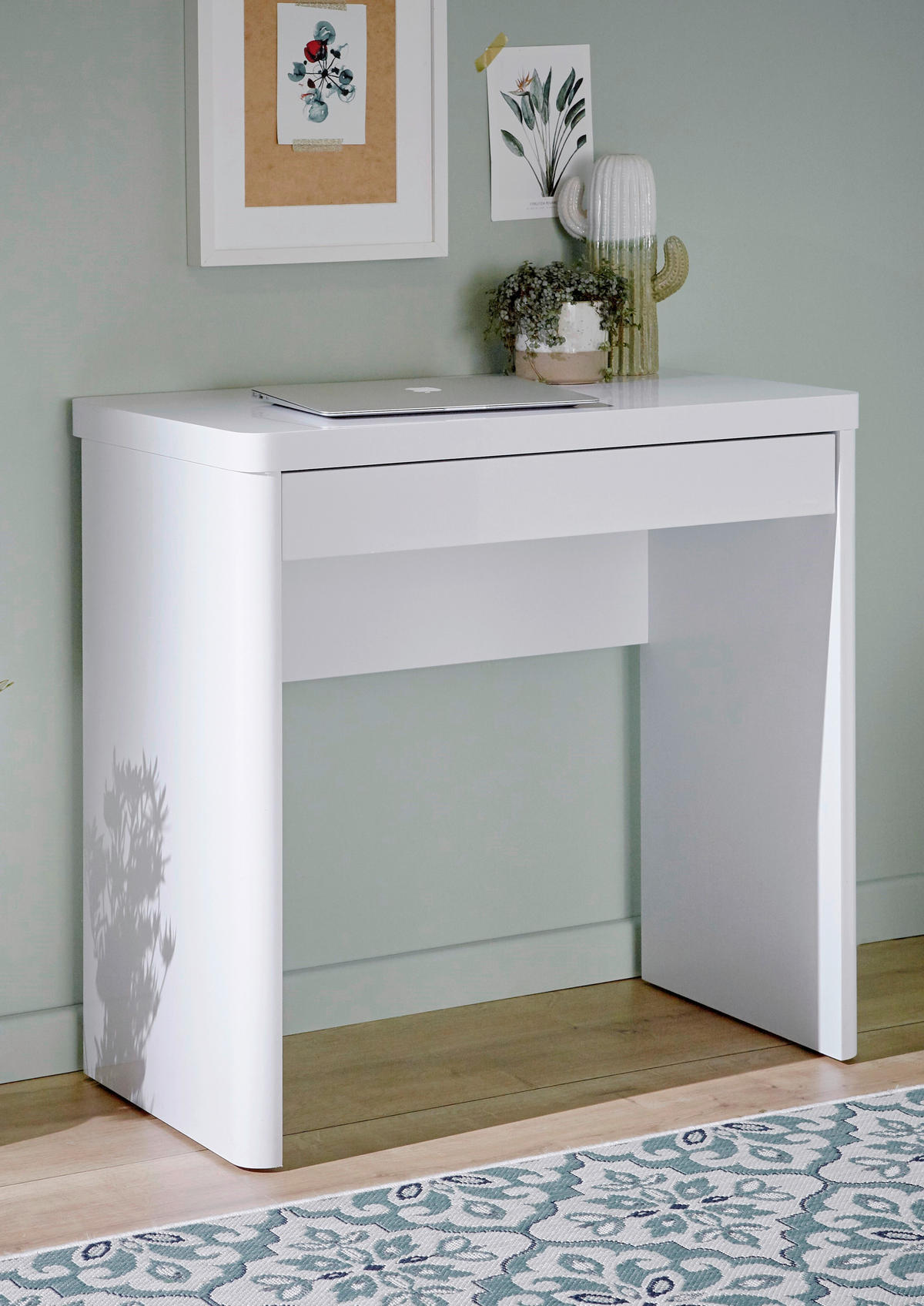 SCHREIBTISCH 79/44/76 cm  in Weiß  - Weiß, KONVENTIONELL, Holzwerkstoff (79/44/76cm) - Venda