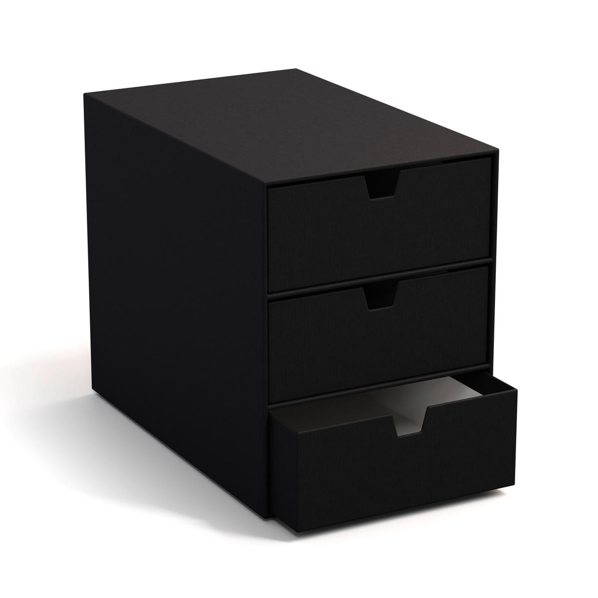 SCHUBLADENBOX    25/16/20.5 cm  - Schwarz, Basics, Karton/Papier (25/16/20.5cm)