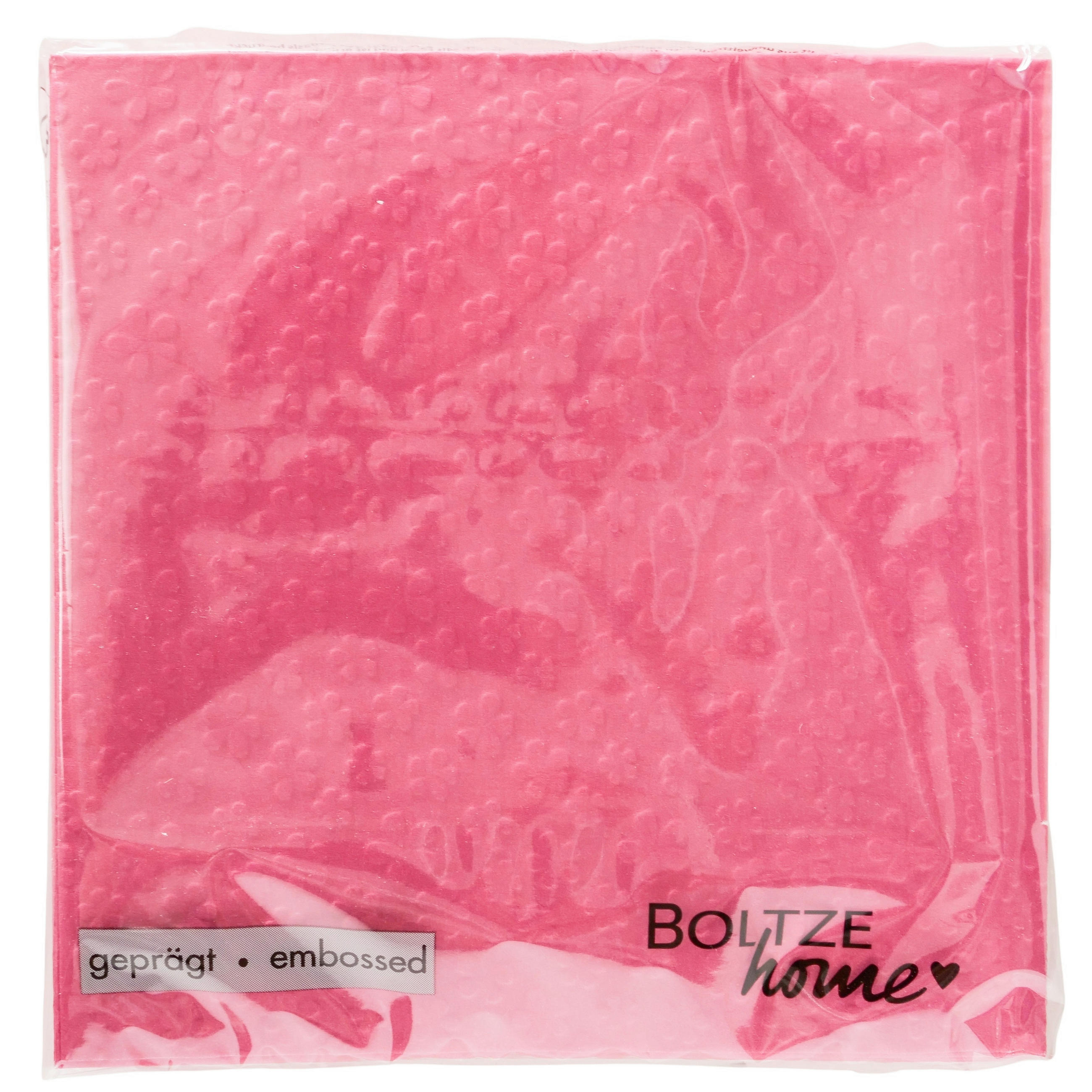SERVIETTE   16,5/16,5/3 cm  - Pink, Basics, Papier (16,5/16,5/3cm)