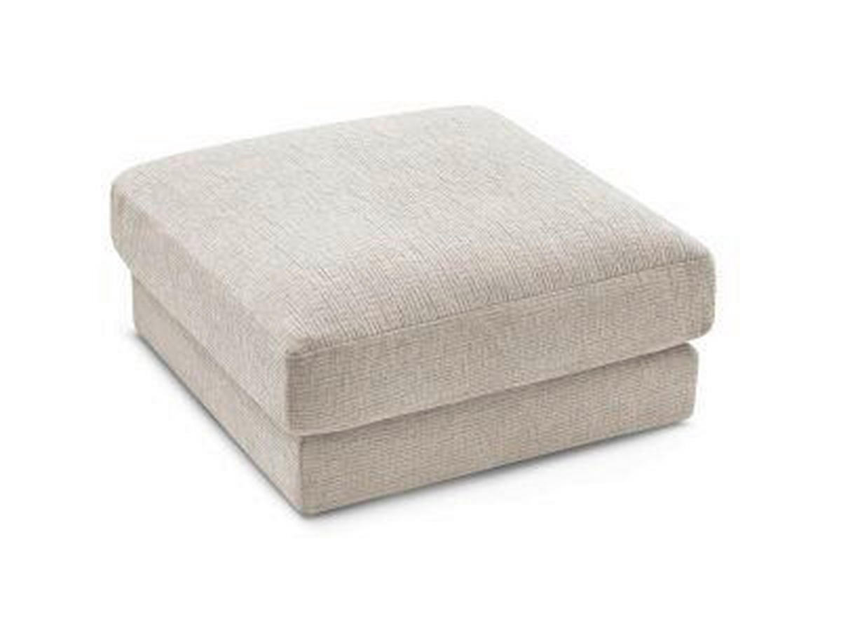HOCKER LEONARD Struktur Beige  - Beige/Schwarz, MODERN, Kunststoff/Textil (86/43/86cm)