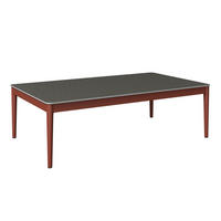 LOUNGETISCH 118/68/35 cm Kunststoff, Keramik  - Dunkelgrau/Rot, Design, Keramik/Kunststoff (118/68/35cm) - Amatio