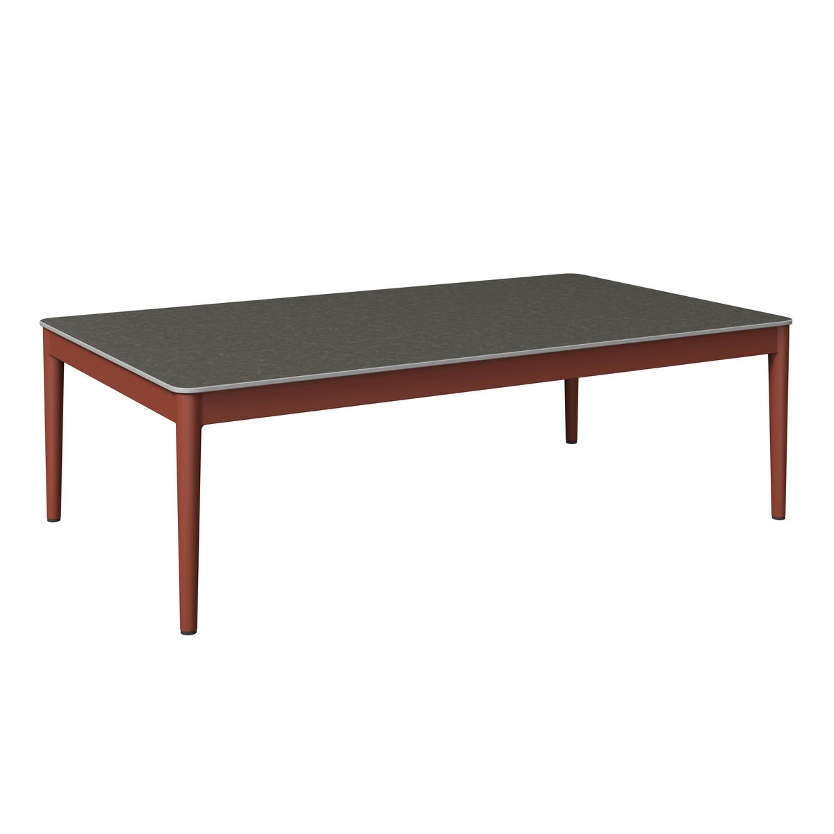 LOUNGETISCH 118/68/35 cm Kunststoff, Keramik  - Dunkelgrau/Rot, Design, Keramik/Kunststoff (118/68/35cm) - Amatio