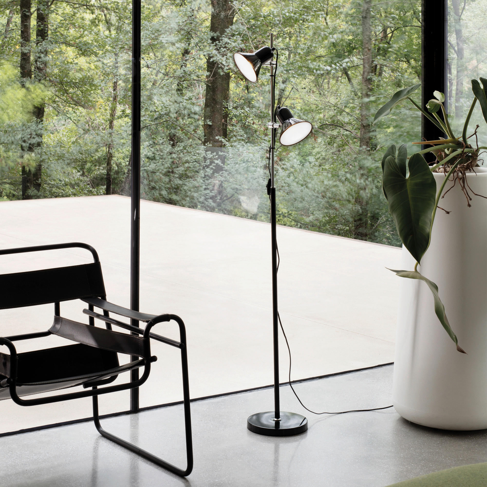 TISCHLEUCHTE 22/154 cm   - Schwarz, KONVENTIONELL, Metall (22/154cm) - Ideal Lux
